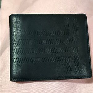 Lanvin Paris collection Black Leather Mens Wallet